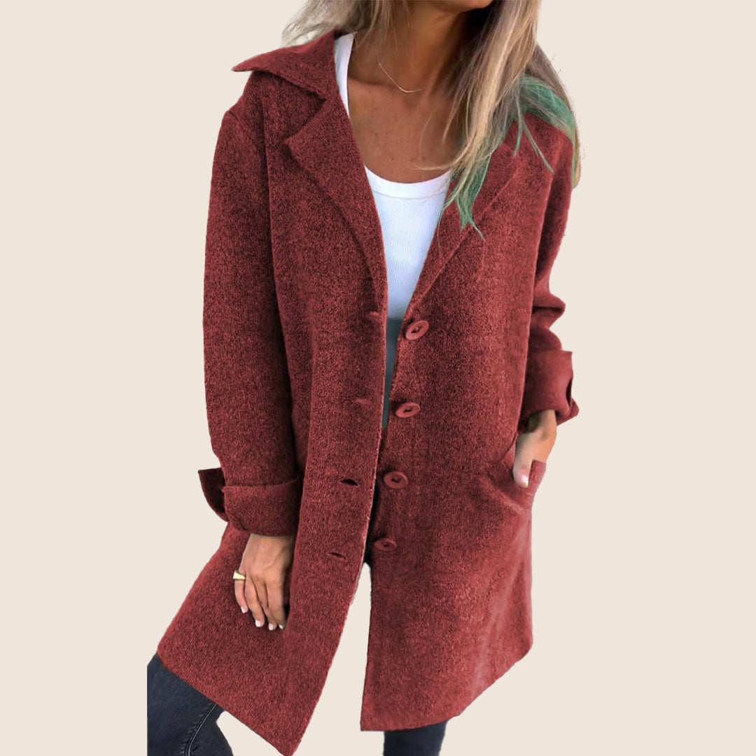 Sofia – Myk jakke med knapper